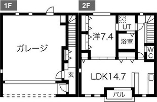 ガラージュ・ド・ルクスみゆきの物件間取画像